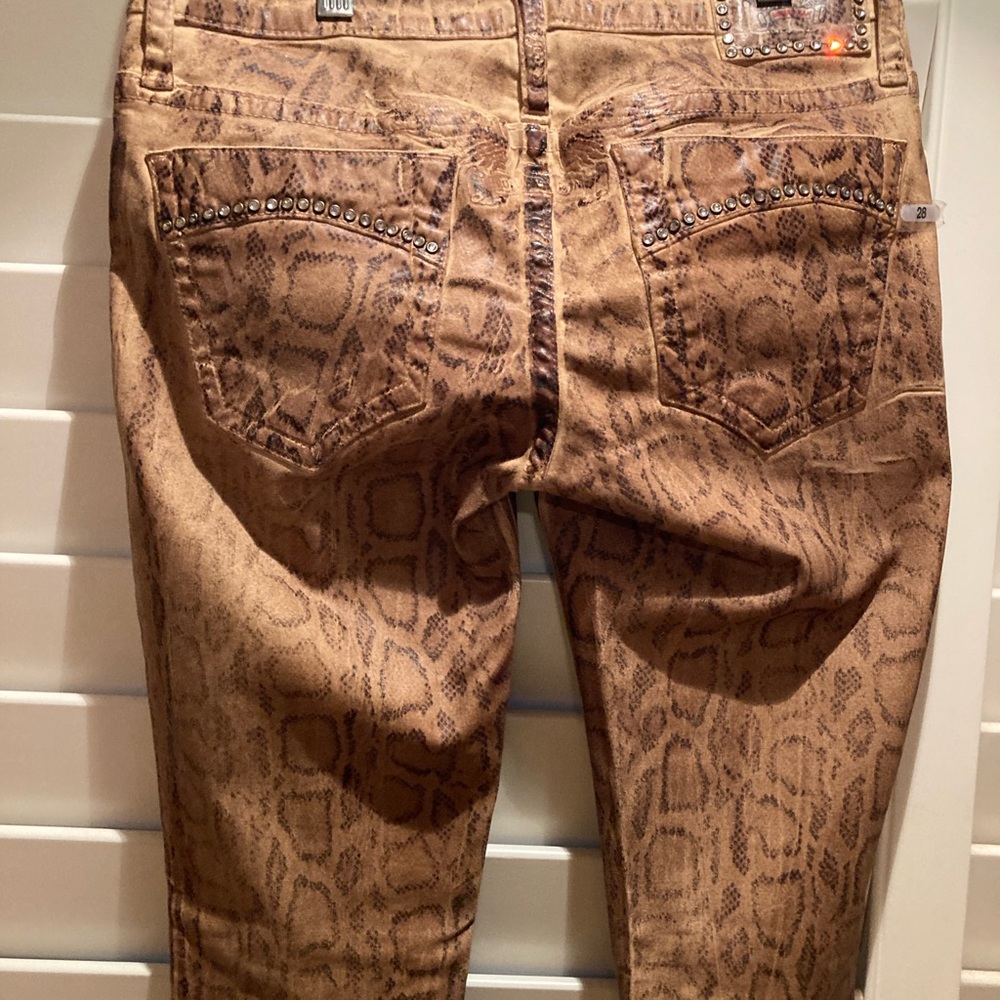 (NWT) Snake skin (leather textured feel) Robins Jeans - Picture 4 of 9